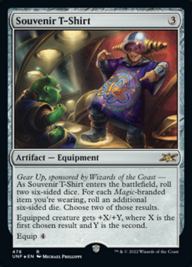 Souvenir T-Shirt (Galaxy Foil) [Unfinity] | GnG Games