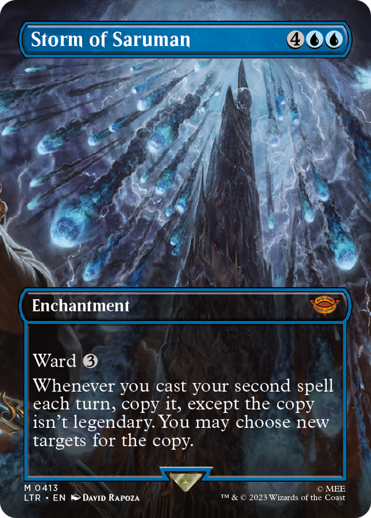 Storm of Saruman (Borderless Alternate Art) [The Lord of the Rings: Tales of Middle-Earth] | GnG Games