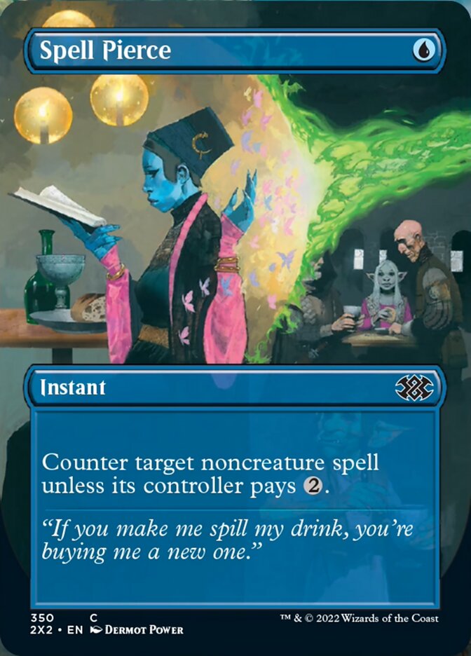 Spell Pierce (Borderless Alternate Art) [Double Masters 2022] | GnG Games