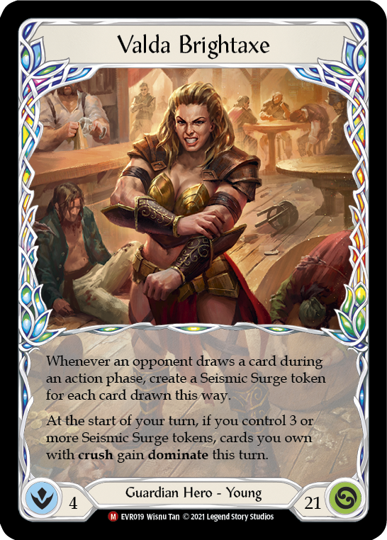 Valda Brightaxe [EVR019] (Everfest)  1st Edition Rainbow Foil | GnG Games