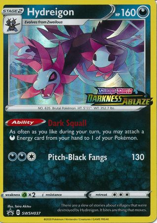 Hydreigon (SWSH037) (Prerelease Promo) [Sword & Shield: Black Star Promos] | GnG Games