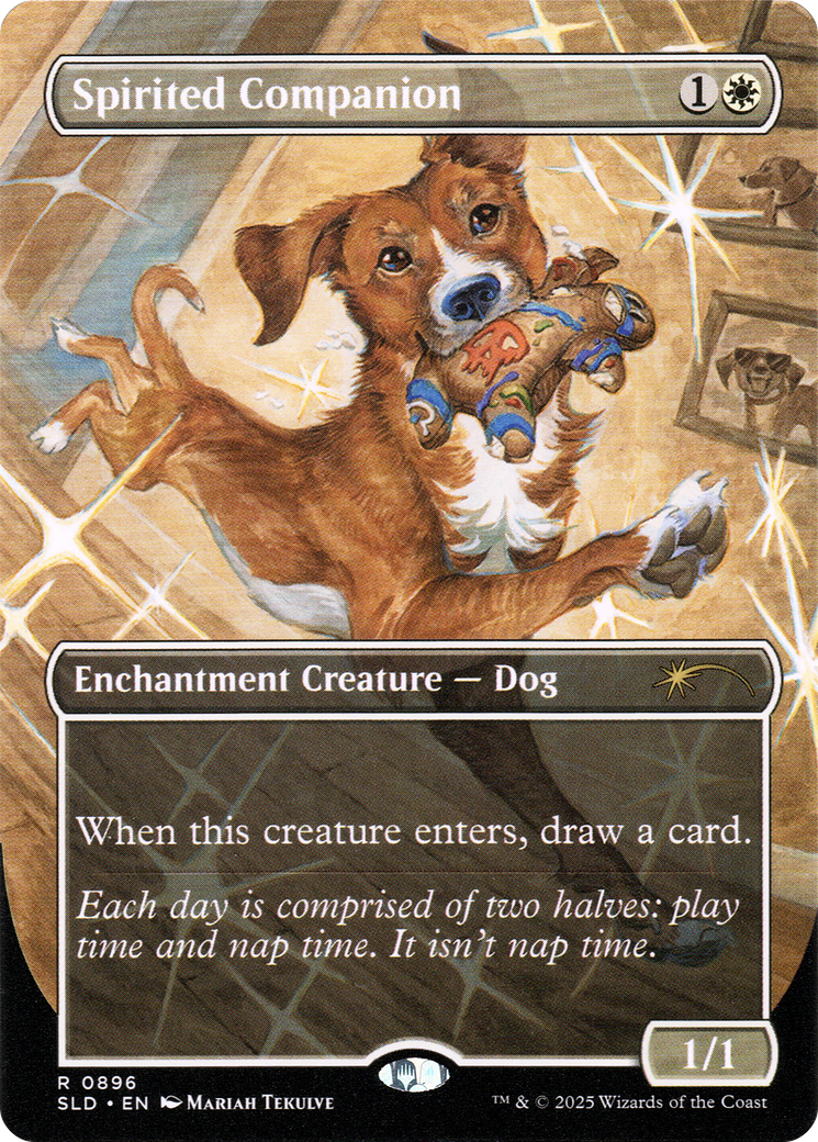 Spirited Companion (0896) (Rainbow Foil) [Secret Lair Drop Series] | GnG Games