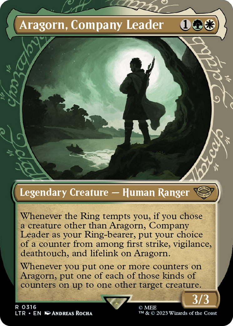 Aragorn, Company Leader (Showcase Ring Frame) [The Lord of the Rings: Tales of Middle-Earth] | GnG Games