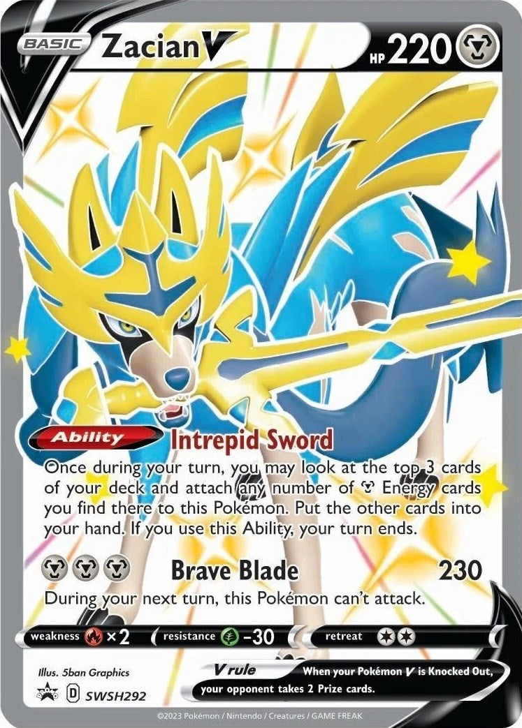 Zacian V (SWSH292) [Sword & Shield: Black Star Promos] | GnG Games