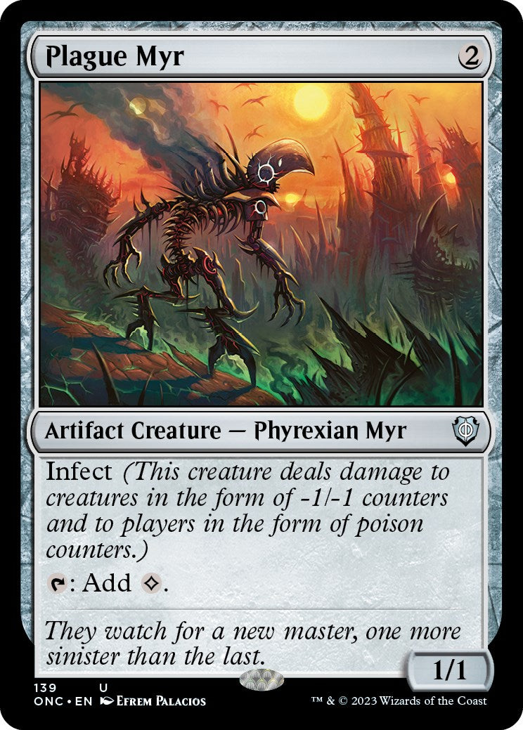 Plague Myr [Phyrexia: All Will Be One Commander] | GnG Games