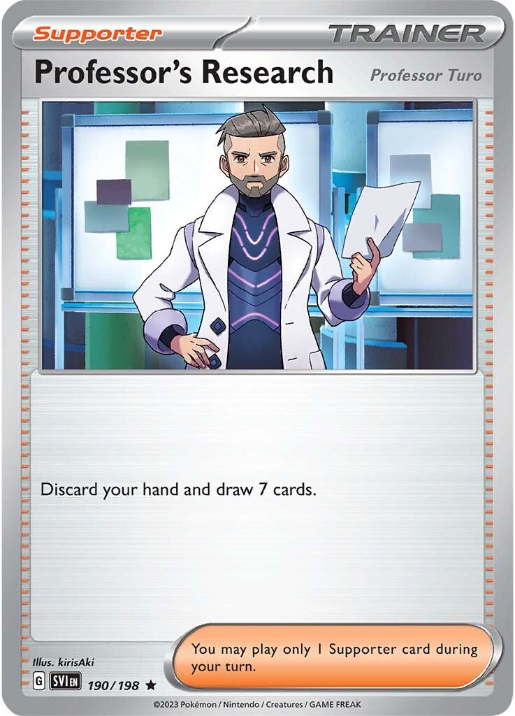Professor's Research (Professor Turo) (190/198) [Scarlet & Violet: Base Set] | GnG Games