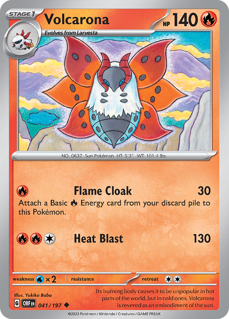 Volcarona (041/197) [Scarlet & Violet: Obsidian Flames] | GnG Games