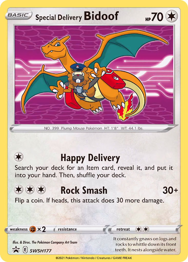 Special Delivery Bidoof (SWSH177) [Sword & Shield: Black Star Promos] | GnG Games