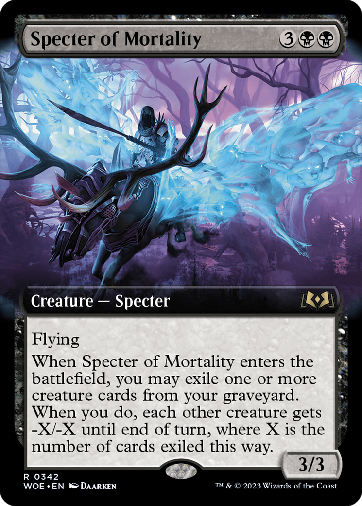 Specter of Mortality (Extended Art) [Wilds of Eldraine] | GnG Games