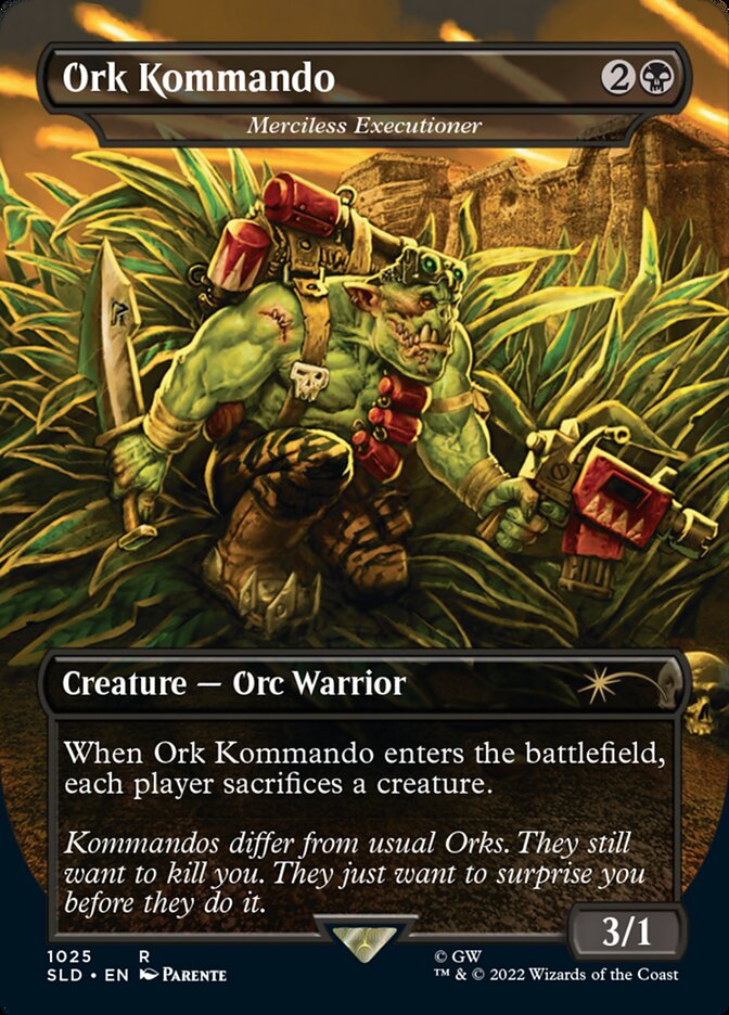 Ork Kommando - Merciless Executioner (Borderless) [Secret Lair Drop Series] | GnG Games