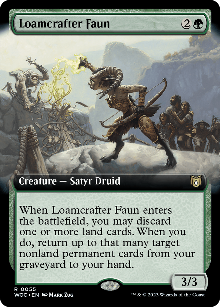 Loamcrafter Faun (Extended Art) [Wilds of Eldraine Commander] | GnG Games