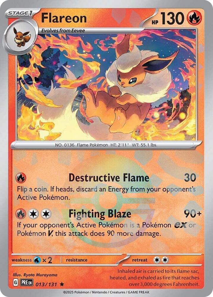 Flareon (013/131) (Poke Ball Pattern) [Scarlet & Violet: Prismatic Evolutions] | GnG Games