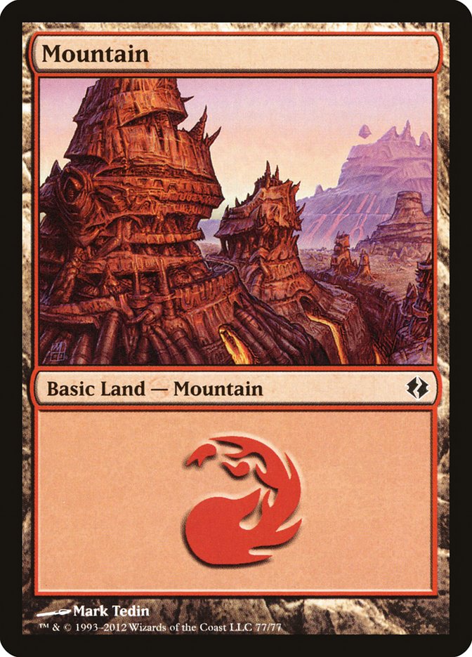 Mountain (77) [Duel Decks: Venser vs. Koth] | GnG Games