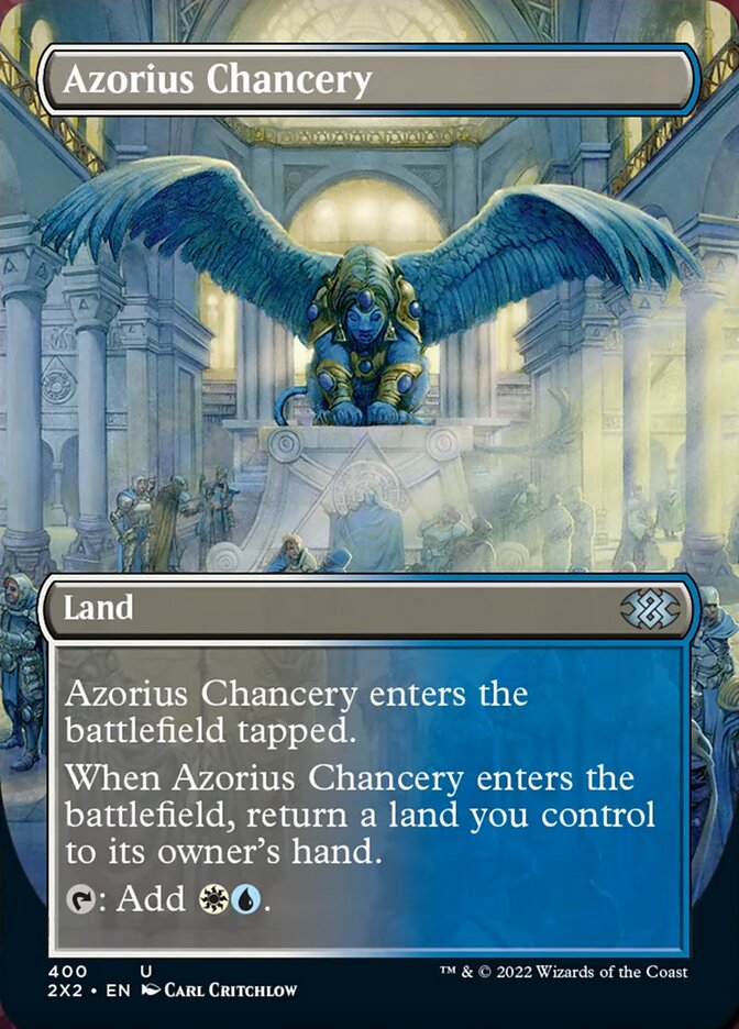 Azorius Chancery (Borderless Alternate Art) [Double Masters 2022] | GnG Games