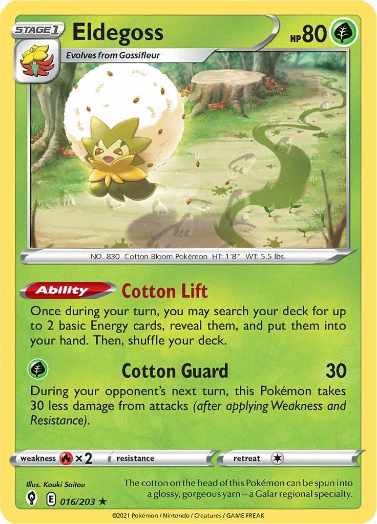 Eldegoss (016/203) (Theme Deck Exclusive) [Sword & Shield: Evolving Skies] | GnG Games