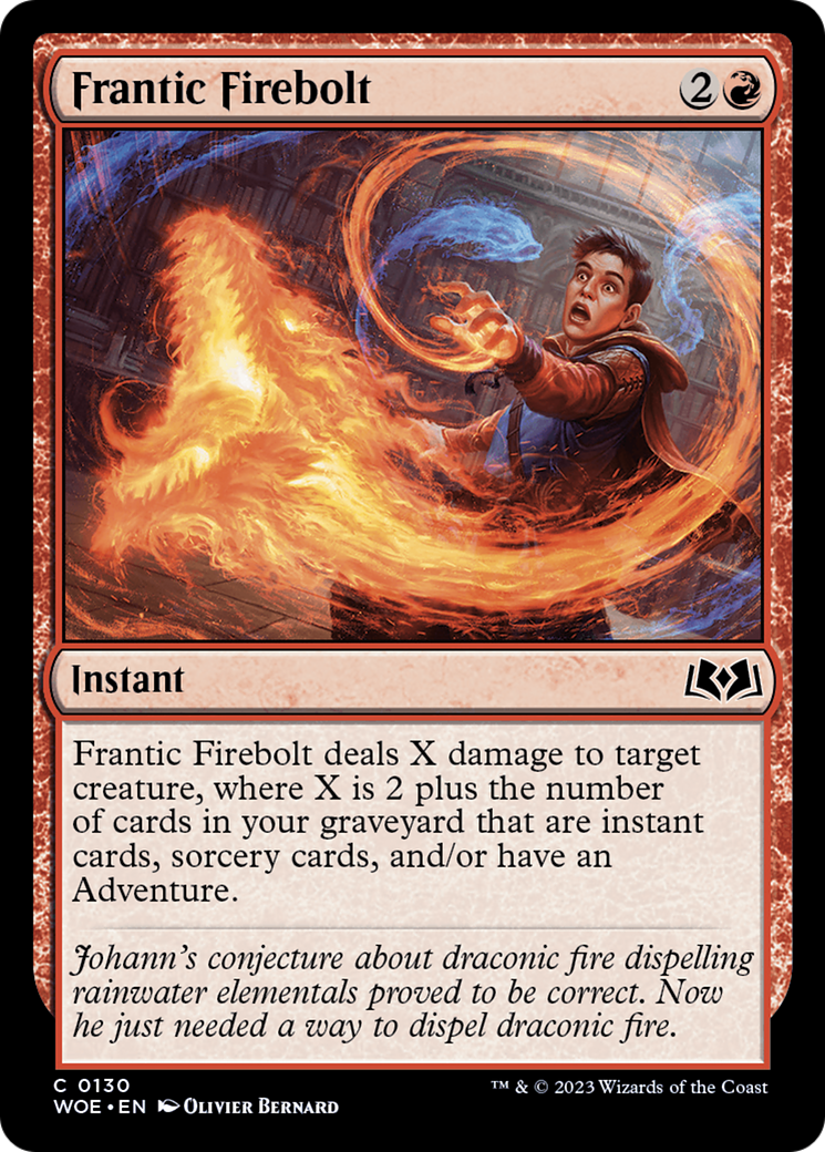 Frantic Firebolt [Wilds of Eldraine] | GnG Games