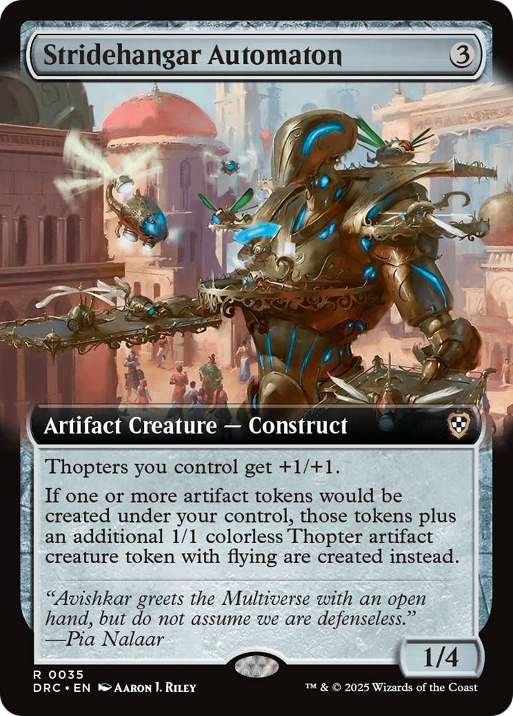 Stridehangar Automaton (Extended Art) [Aetherdrift Commander] | GnG Games