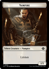 Vampire (0004) // Vampire Demon Double-Sided Token [The Lost Caverns of Ixalan Commander Tokens] | GnG Games