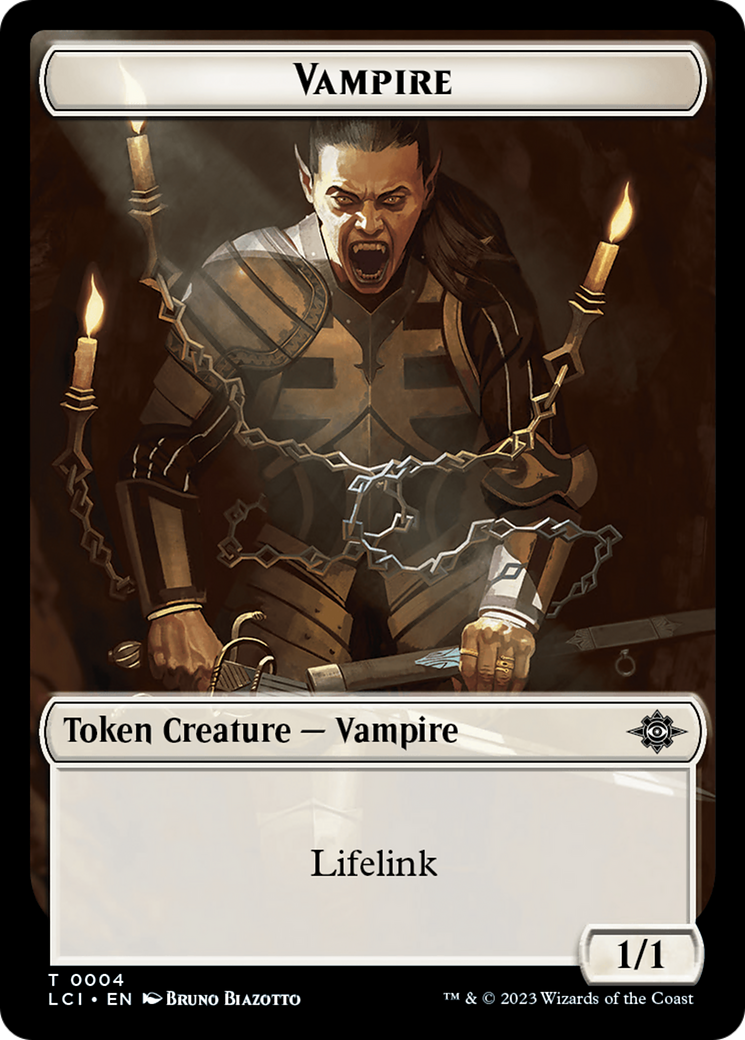 Vampire // Spirit Double-Sided Token [The Lost Caverns of Ixalan Tokens] | GnG Games