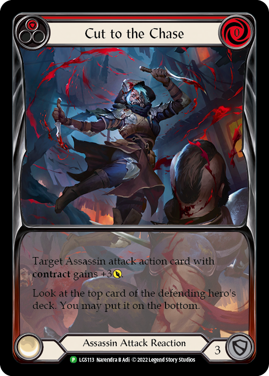 Cut to the Chase (Red) [LGS113] (Promo)  Rainbow Foil | GnG Games