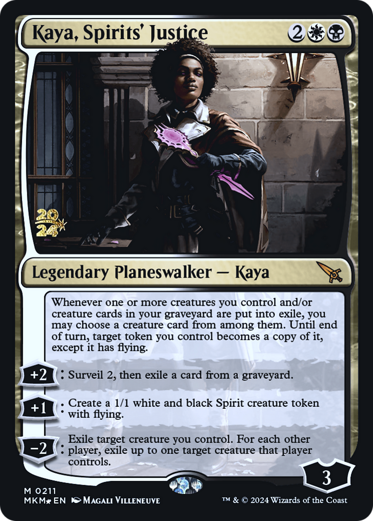 Kaya, Spirits' Justice [Murders at Karlov Manor Prerelease Promos] | GnG Games