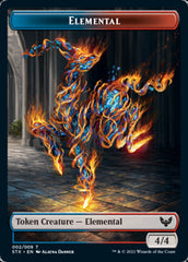 Elemental // Spirit Double-Sided Token [Strixhaven: School of Mages Tokens] | GnG Games