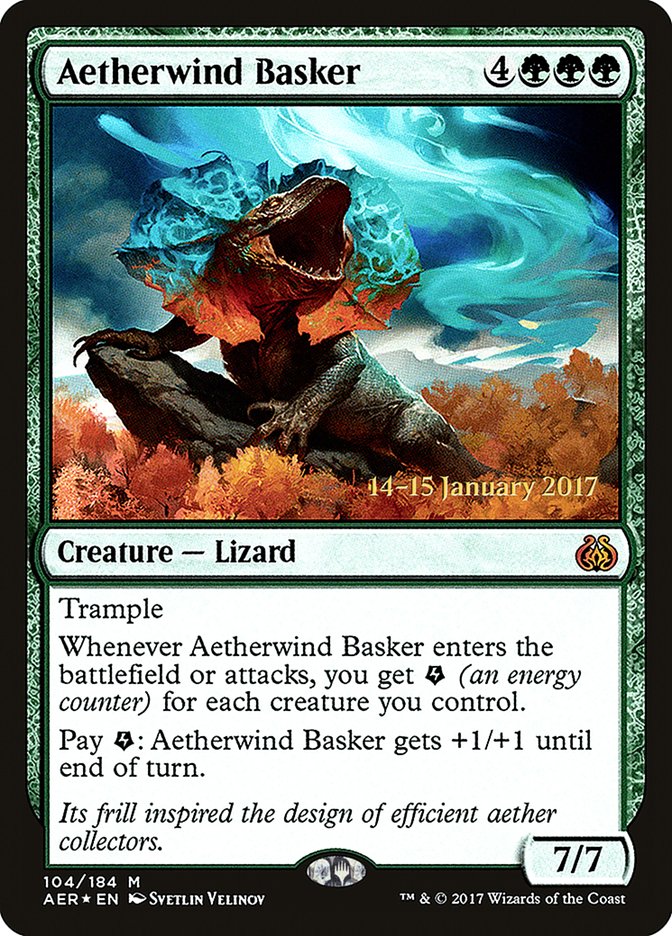Aetherwind Basker [Aether Revolt Prerelease Promos] | GnG Games