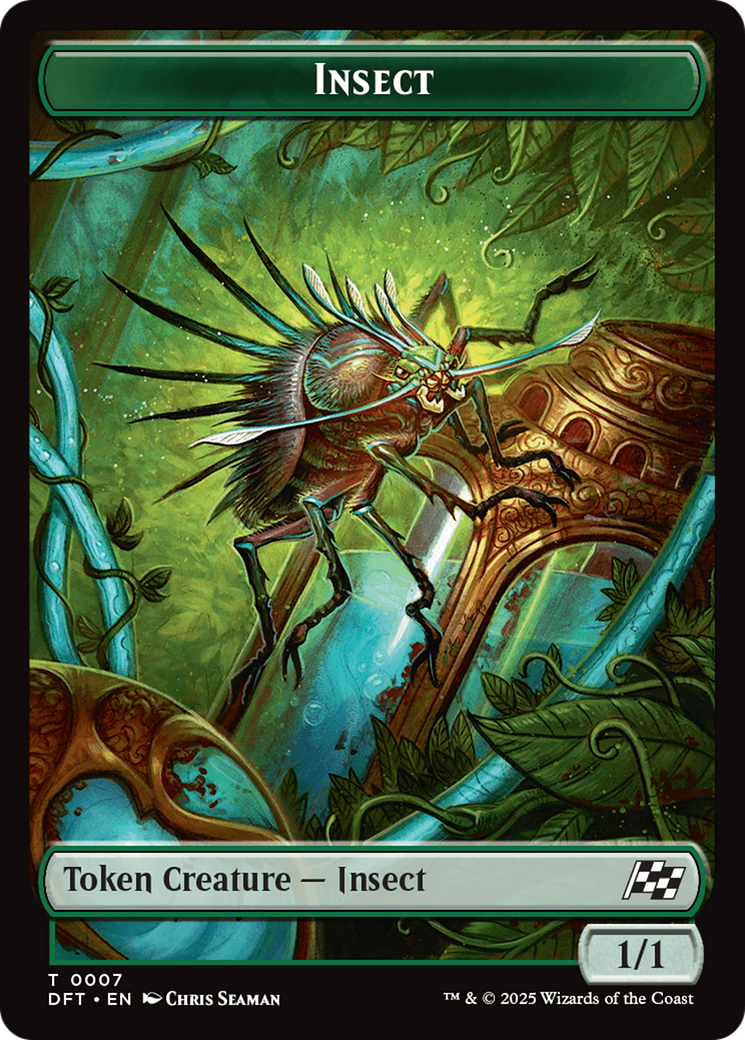 Insect // Elephant Double-Sided Token [Aetherdrift Tokens] | GnG Games
