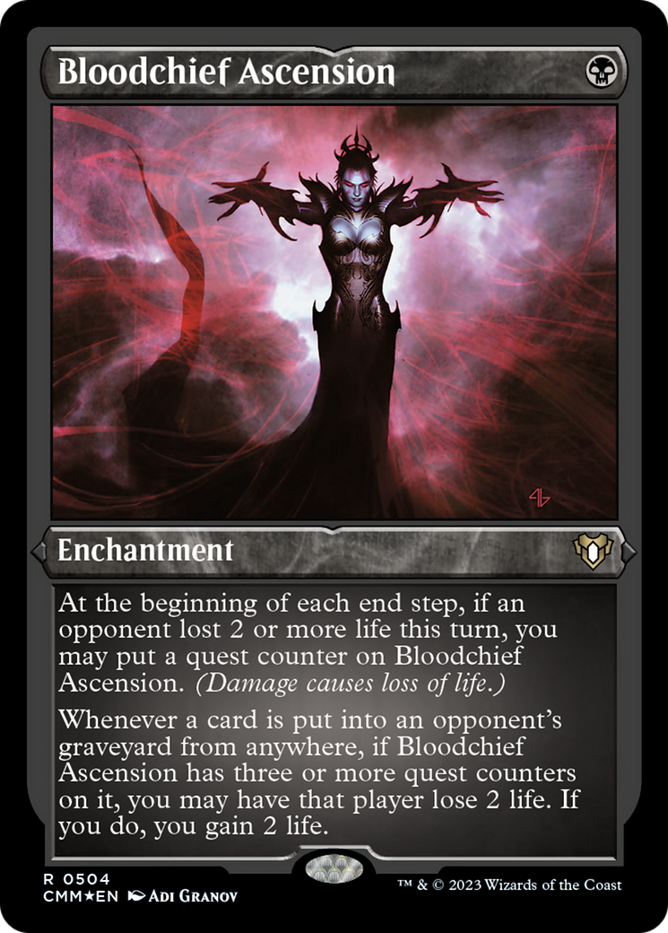 Bloodchief Ascension (Foil Etched) [Commander Masters] | GnG Games