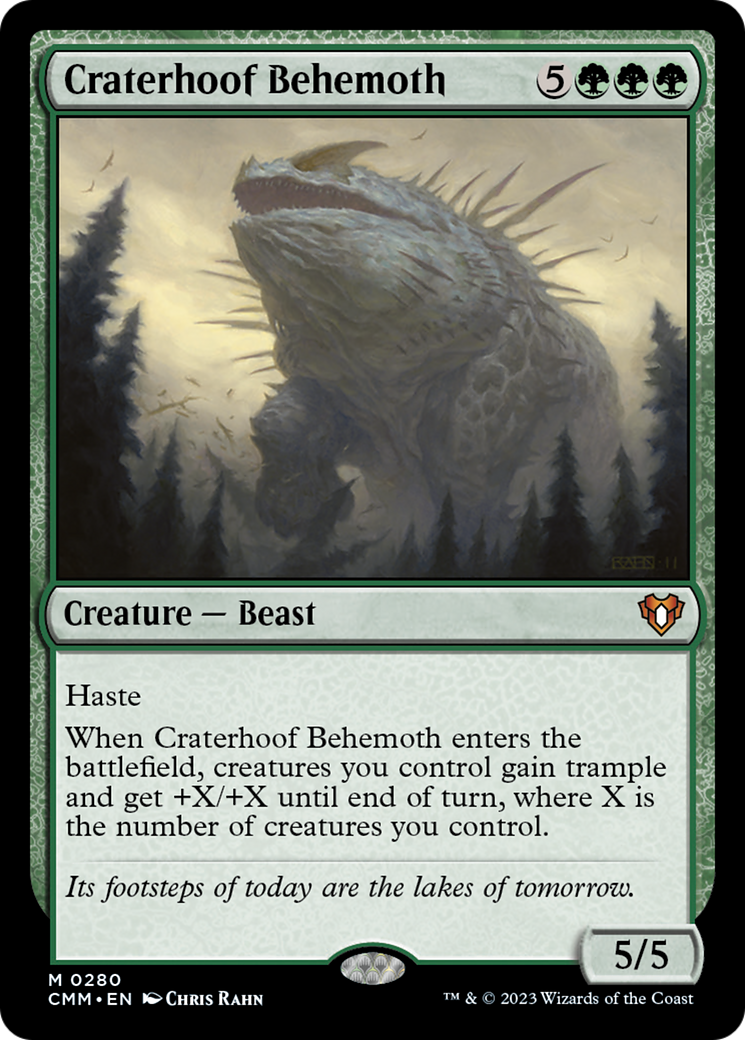 Craterhoof Behemoth [Commander Masters] | GnG Games