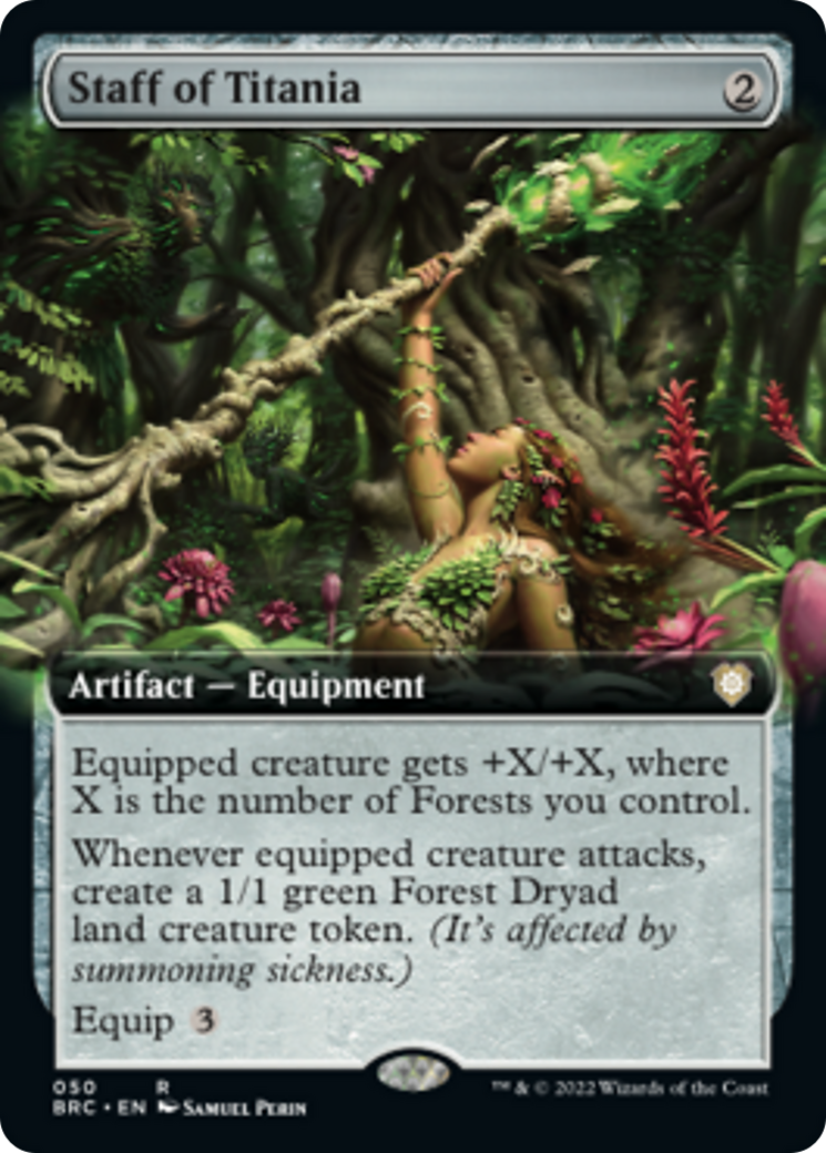 Staff of Titania (Extended Art) [The Brothers' War Commander] | GnG Games