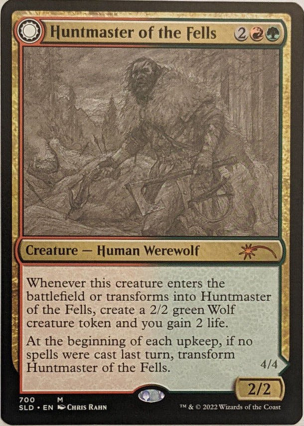 Huntmaster of the Fells // Ravager of the Fells (Sketch) [Secret Lair Drop Promos] | GnG Games