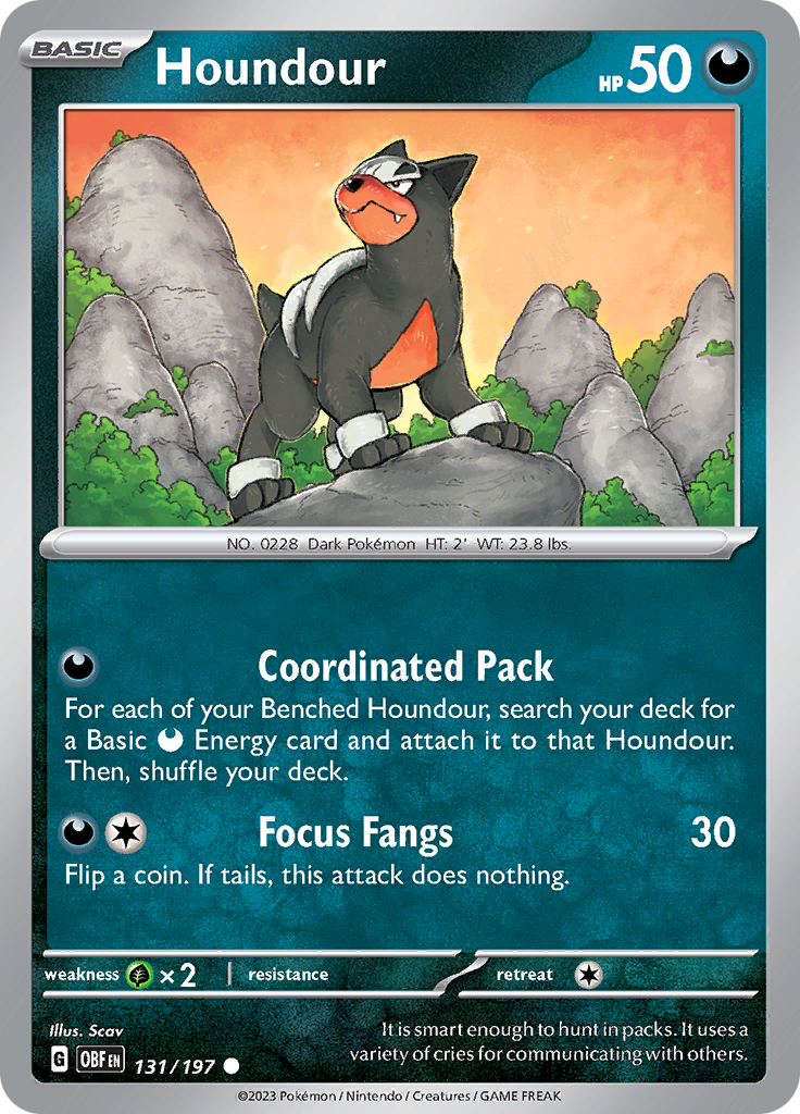Houndour (131/197) [Scarlet & Violet: Obsidian Flames] | GnG Games