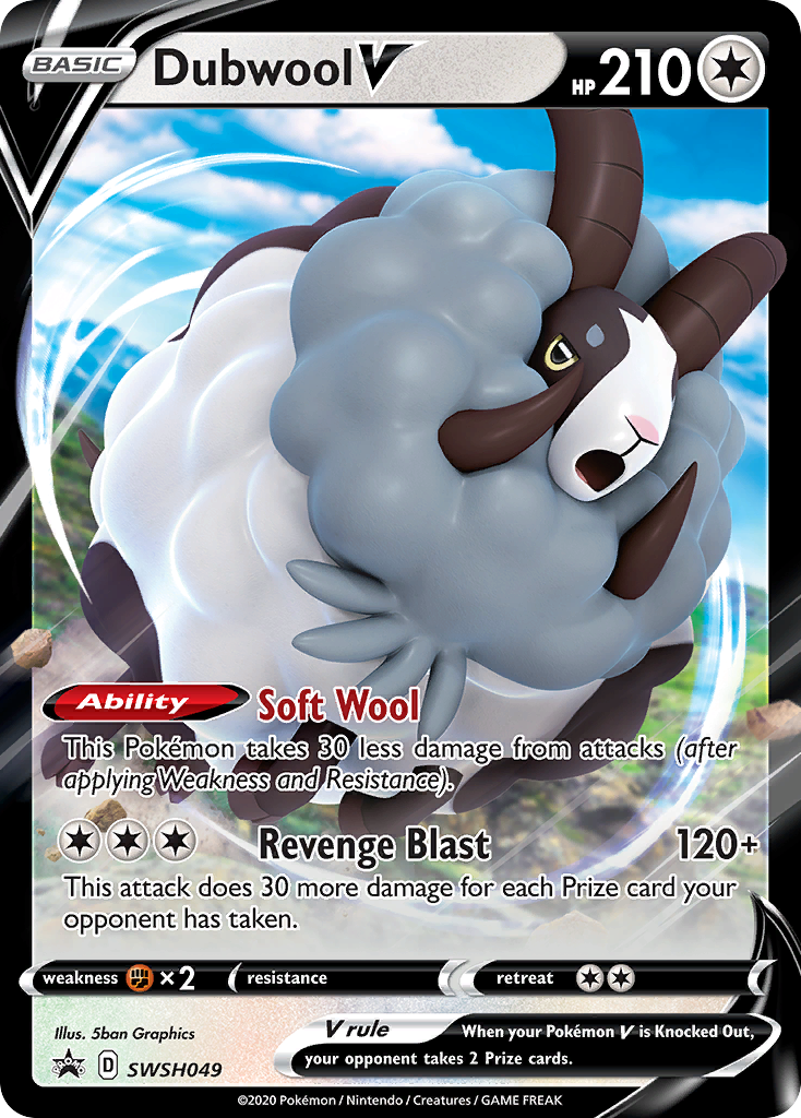 Dubwool V (SWSH049) (Jumbo Card) [Sword & Shield: Black Star Promos] | GnG Games