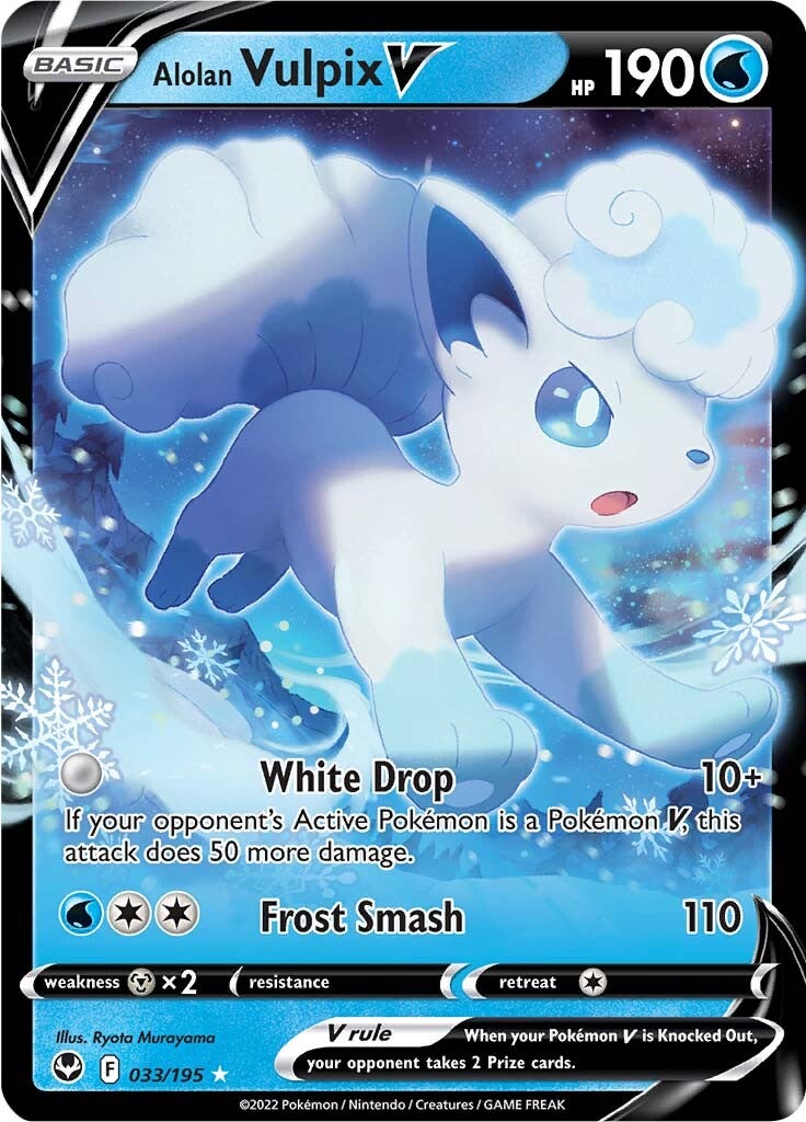 Alolan Vulpix V (033/195) [Sword & Shield: Silver Tempest] | GnG Games