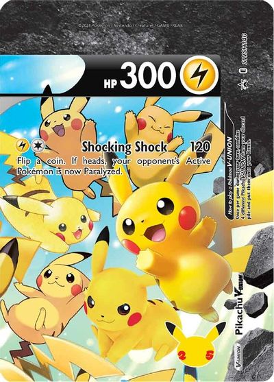 Pikachu V-UNION (SWSH140) (Celebrations) [Sword & Shield: Black Star Promos] | GnG Games