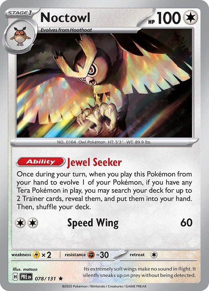 Noctowl (078/131) [Scarlet & Violet: Prismatic Evolutions] | GnG Games