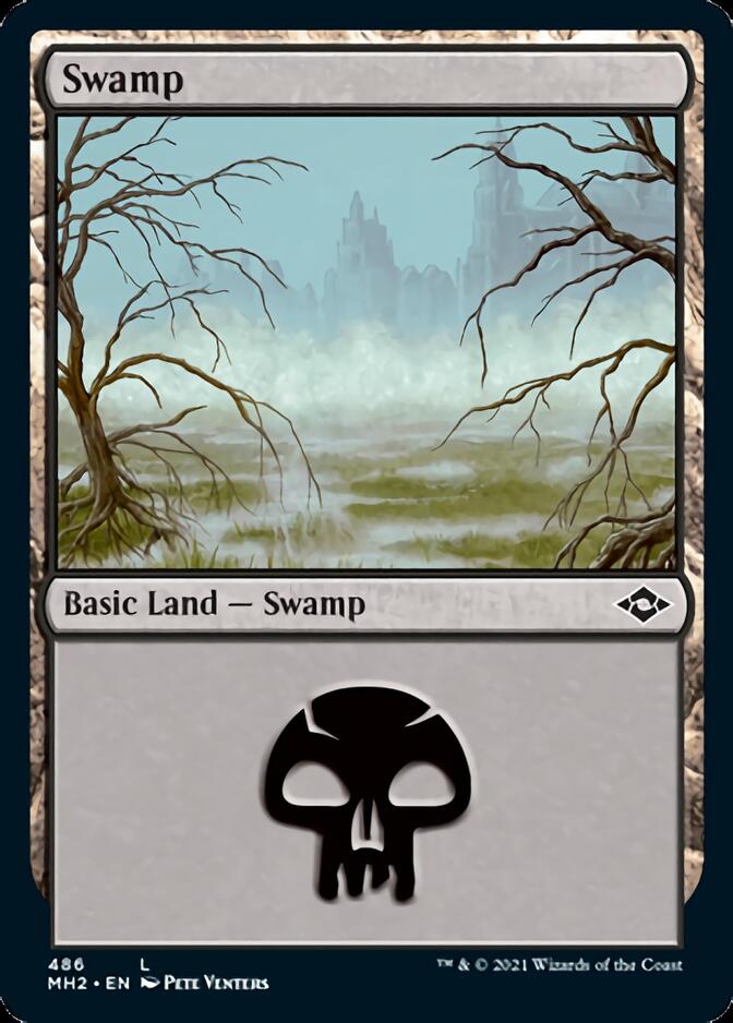 Swamp (486) (Foil Etched) [Modern Horizons 2] | GnG Games