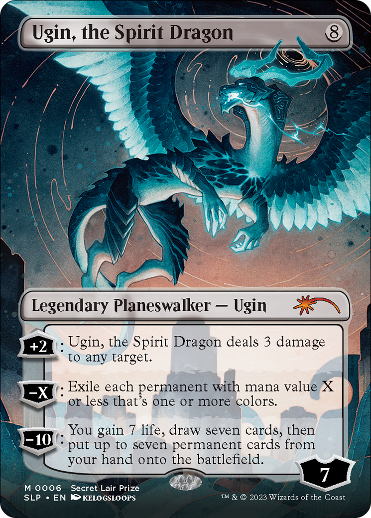 Ugin, the Spirit Dragon (Borderless) [Secret Lair Showdown] | GnG Games