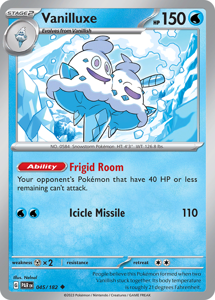 Vanilluxe (045/182) [Scarlet & Violet: Paradox Rift] | GnG Games