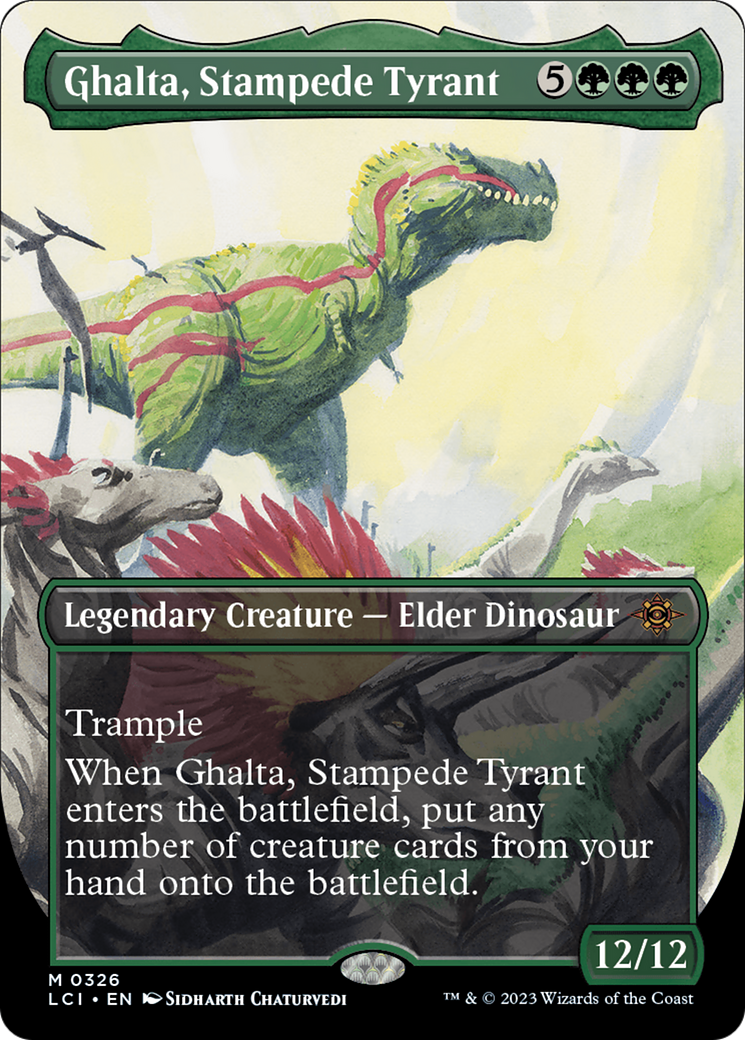 Ghalta, Stampede Tyrant (Borderless) [The Lost Caverns of Ixalan] | GnG Games