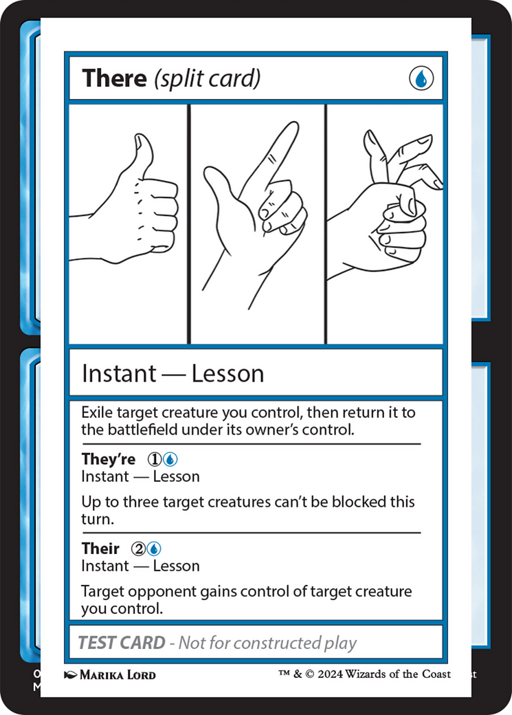 There (Split Card) [Mystery Booster 2 Playtest Cards] | GnG Games