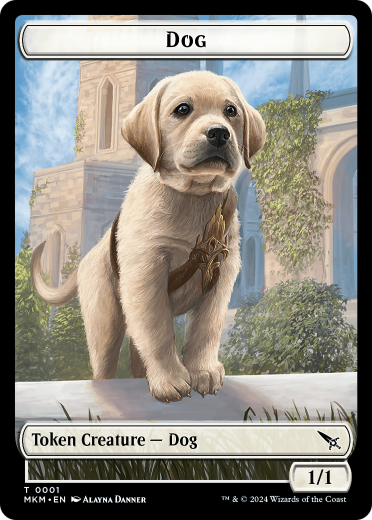 Detective // Dog Double-Sided Token [Murders at Karlov Manor Tokens] | GnG Games