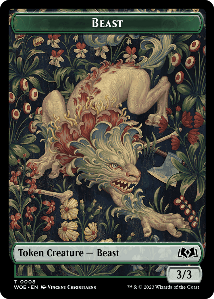 Beast Token [Wilds of Eldraine Tokens] | GnG Games