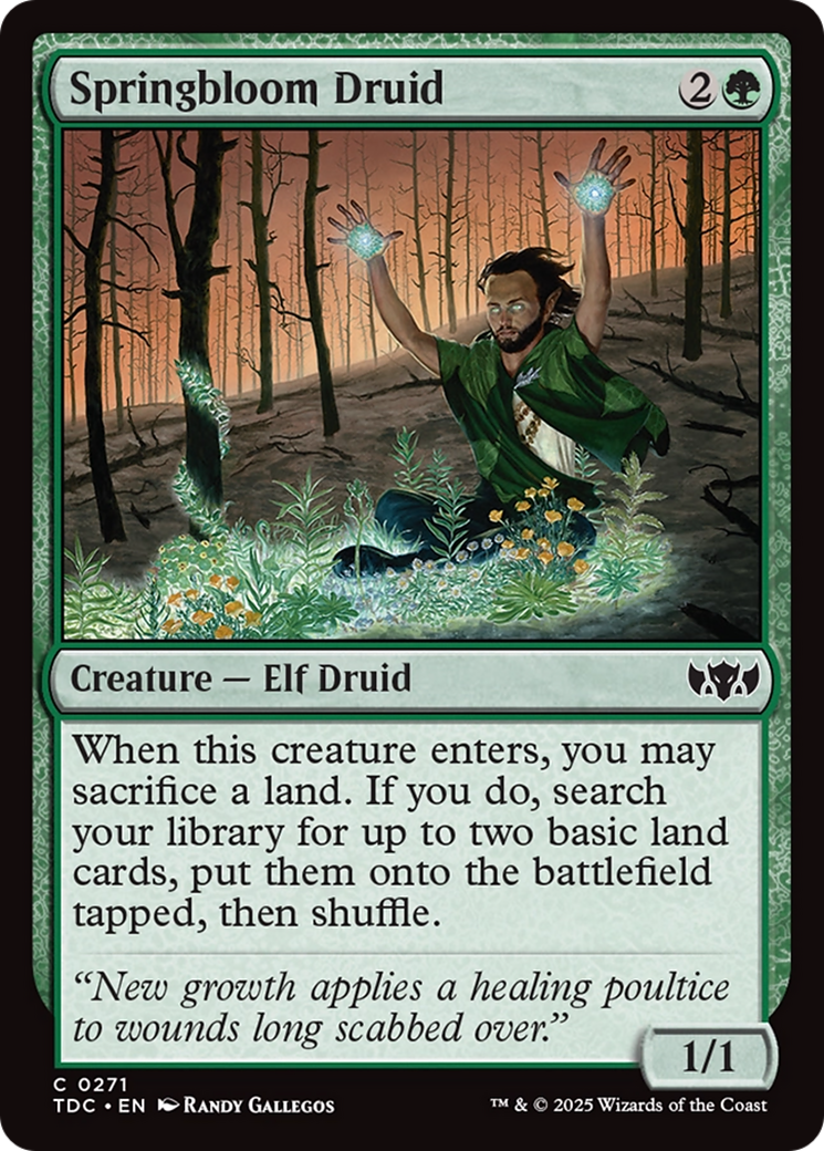 Springbloom Druid [Tarkir: Dragonstorm Commander] | GnG Games