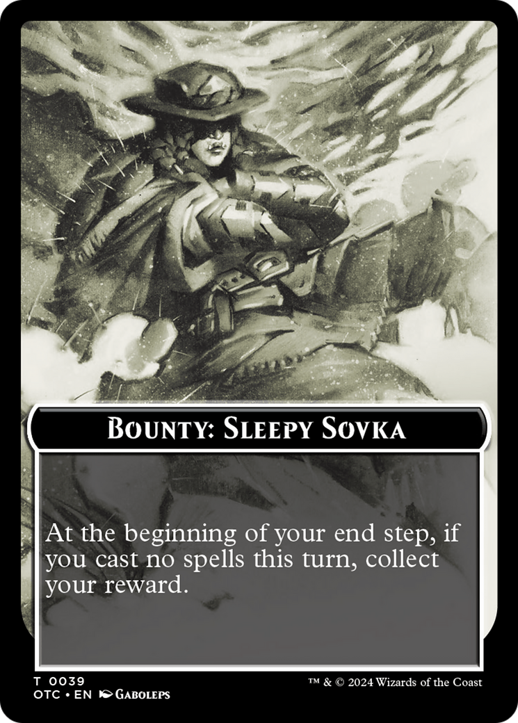 Bounty: Sleepy Sovka // Bounty Rules Double-Sided Token [Outlaws of Thunder Junction Commander Tokens] | GnG Games