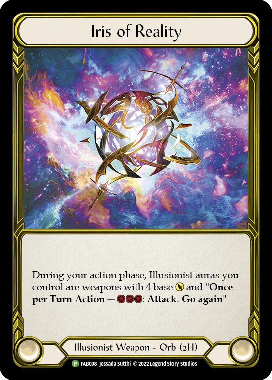 Iris of Reality (Golden) [FAB098] (Promo)  Cold Foil | GnG Games