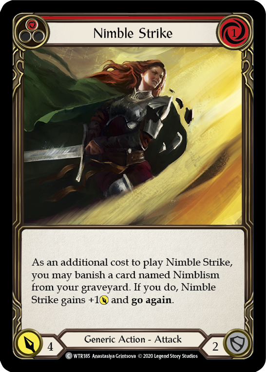 Nimble Strike (Red) [U-WTR185] (Welcome to Rathe Unlimited)  Unlimited Rainbow Foil | GnG Games