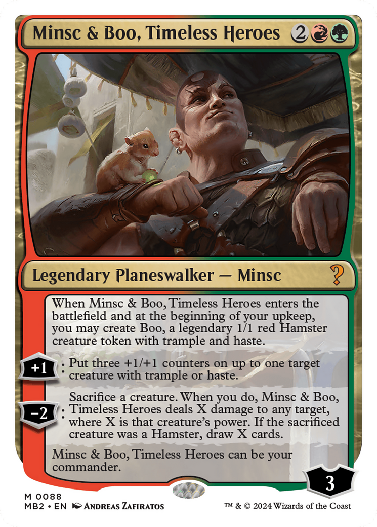 Minsc & Boo, Timeless Heroes (White Border) [Mystery Booster 2] | GnG Games