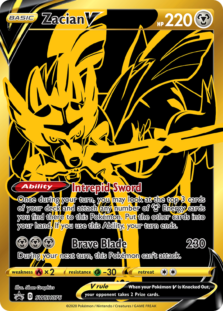 Zacian V (SWSH076) [Sword & Shield: Black Star Promos] | GnG Games